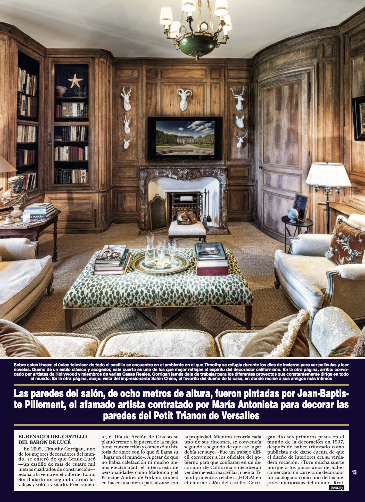 Press - Interior Design News - ¡Hola! Spain & Mexico, April 2016 - Timothy  Corrigan