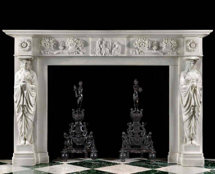 English Regency Classicism Fireplace Surround