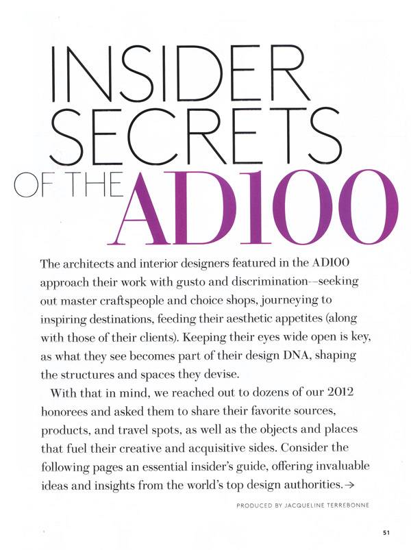 Timothy Corrigan AD100 secrets