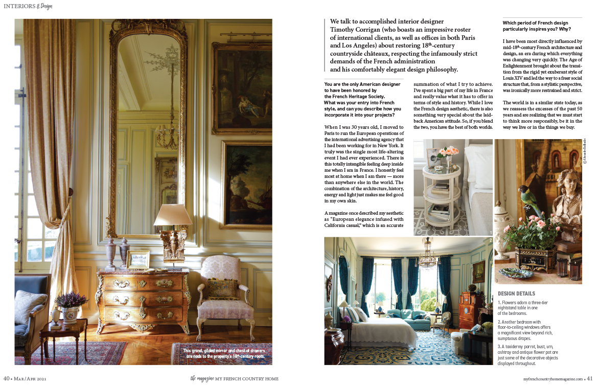 Press - Interior Design News - My French Country Home, March 2021 ...