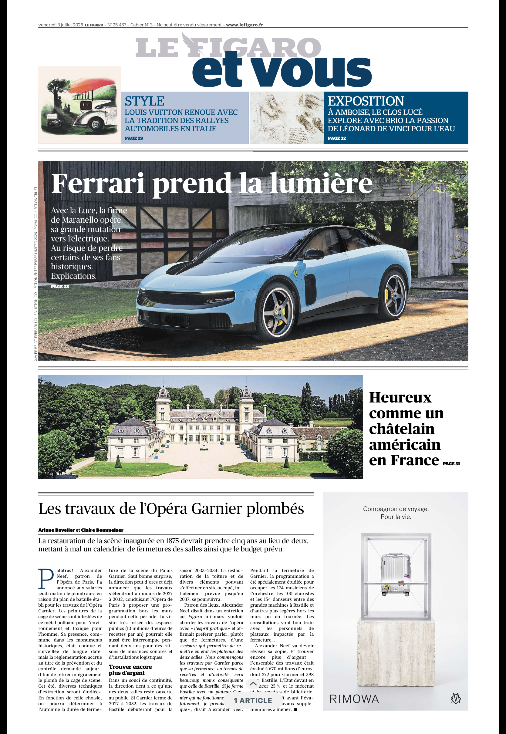 Figaro Chateau Chevallerie Corrigan