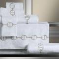Chaine Embroidered Bath Towels